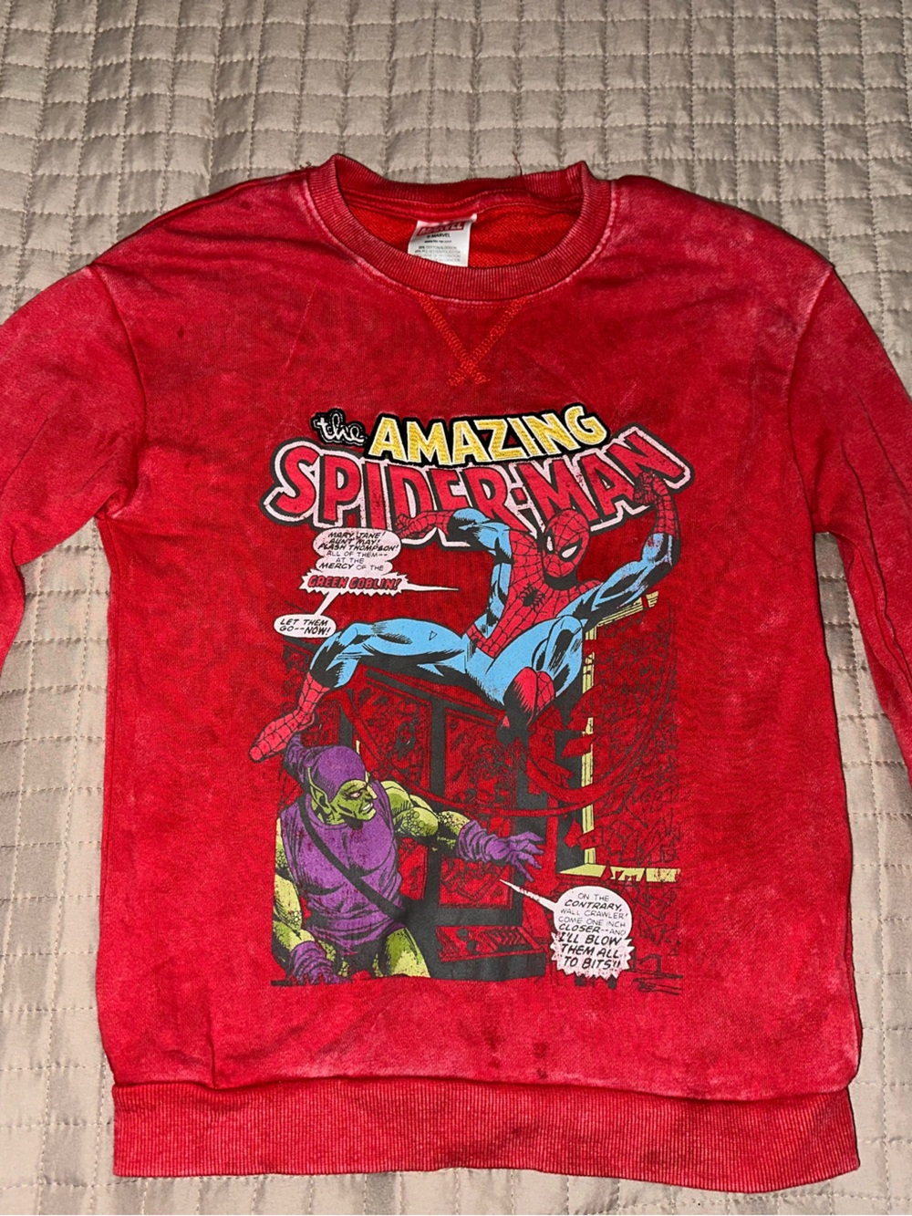 Marvel Red Kids Spider-Man Graphic Sweatshirt